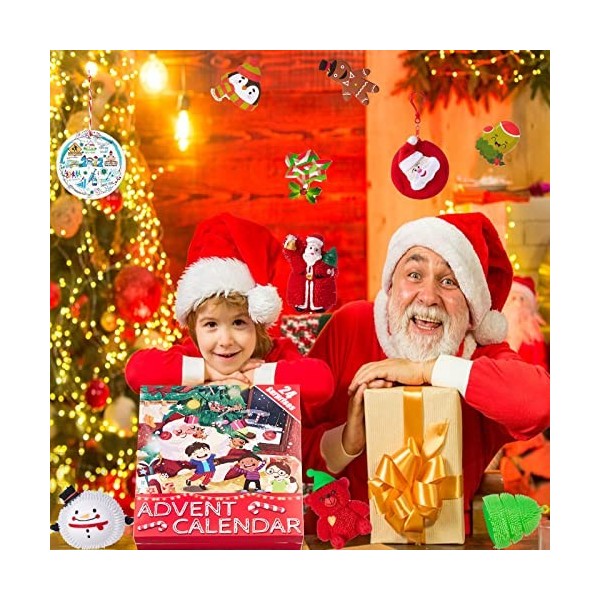 2022 Toys Pack Calendrier de lAvent, 24 Jours Christmas Countdown Calendar Fidget Toy Box, de Noël de Jouets Anti-stress, Se