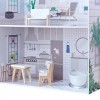 Olivias Little World Giant Doll House avec mobilier et Accessoires, Maison de poupées en Bois, Jeu de poupées pour Enfants d