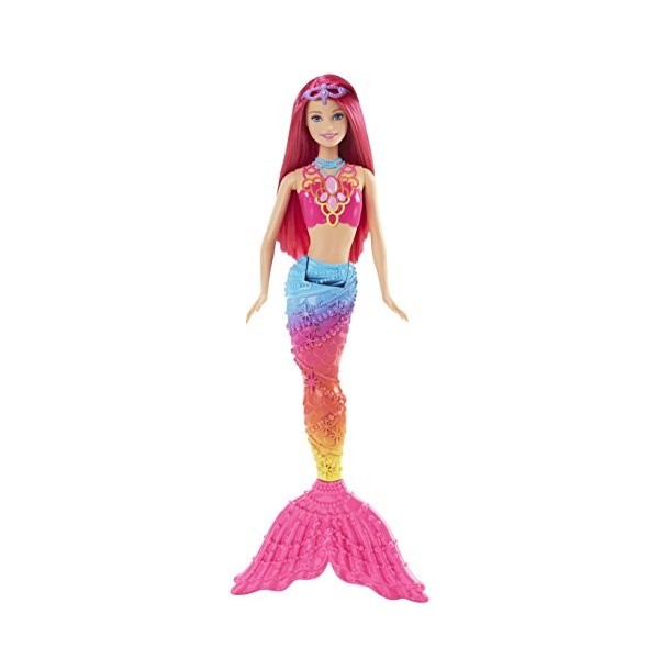 Barbie - DHM47 - Sirène - Arc en Ciel - Multicolore