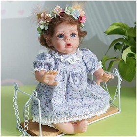 Poupée Reborn, poupée en Silicone de 14 Pouces, poupées Reborn réalistes