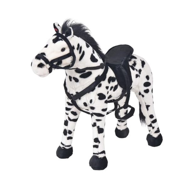 Homgoday Licorne en Peluche debout Blanc et Rose XXL Accessoires pour Poupées en Peluche