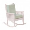 JBM Chaise à bascule miniature pour maison de poupées 1:12 Rose pâle