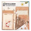 folia Falala 9383 9383 Kit de bricolage pour créer un calendrier de lAvent personnalisé avec des sacs cadeaux élégants Multi