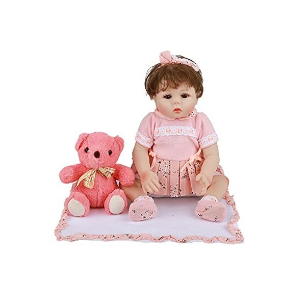 BéBé Reborn En Silicone Souple - 18 Inch PoupéE BéBé Reborn RéAliste - Je Peux MAsseoir, Je Peux Mentir, Je Ne Peux Pas Me T