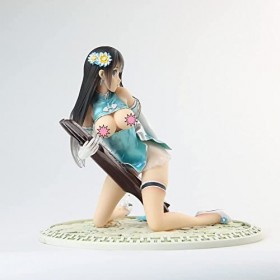 RIZWELLA Ecchi-Figure Bleu Or Bouteille Prune Bouteille Vêtements Doux Amovible Ver. Beauté Anime personnage modèle mignon de