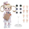 UCanaan Poupée Bjd Dolls 1/8 SD Poupée articulée à 18 boules avec tenues complètes, 3 paires de mains, 3 yeux interchangeable