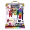 Rainbow High Deluxe Fashion Closet Playset â€“ 400+ Fashion Combinations! Portable Clear Acrylic Toy Closet - 31+ Fashion For