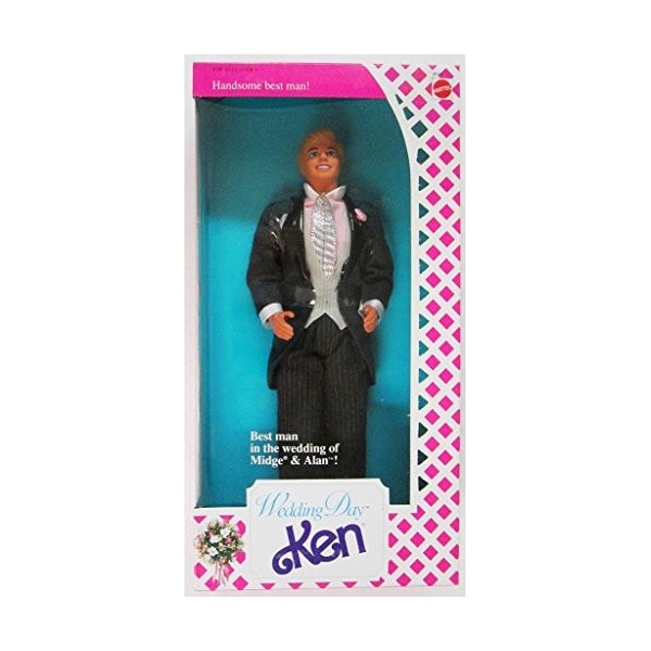 Wedding Day Ken Barbie Doll 1990, Best Man in The Wedding of Midge & Alan!