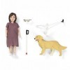 Lundby Maison de poupées pour femme avec lunettes, canne et chien guide moderne 1:18 L8080 