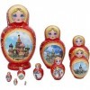 NOLLAM Matryoska Lot de 20 poupées imbriquées Matryoshka Ensemble de poupées russes en bois faits à la main pour filles Jeu d