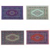 Ruiqas Lot de 4 tapis de maison de poupée 93 x 5. Mini tapis turc de 22,9 cm pour décoration de maison de poupée