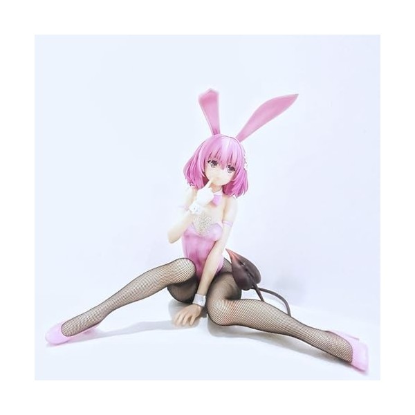 NEWLIA Figurine danime Ecchi - Momo Belia Deviluke- 1/4 -Bunny Ver. Figurines daction Objets de Collection animés Modèle de