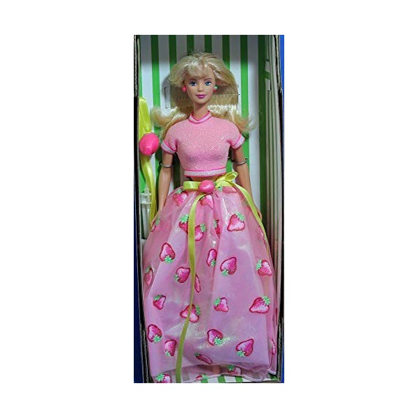 MATTEL BARBIE poupée blonde AN AVON EXCLUSIVE SPECIAL EDITION STRAWBERRY SORBET 1998