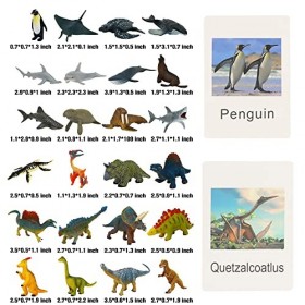 Calendrier de lAvent 2022 pour enfants, lot de 24 dinosaures avec animaux marins, chaussettes de Noël pour garçons et filles