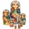 UTOQIA Poupée Russe Poupée Gigogne 7 Pièces Poupées Gigognes Peinture Creative Matryoshka Bois Empilage Niché Cadeau pour Ann