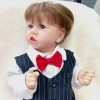 ROMOZ – Poupée Rebirth, 55,9 cm faite à la main en silicone, poupée bébé comme de vrais bébés, F-Boy