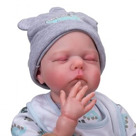 50CM Réaliste Nouveau-Né Bébé Poupée 20 Pouces Reborn Poupées Garçon Bébé Vrai Bébé Dormant Poupée Réaliste Tout-Petits Poupé