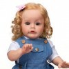 Belle Vraie Vie Reborn bébé poupée Enfant en Bas âge Fille 24 Pouces Nouveau-nés bébés poupées réaliste Silicone poupée Anniv