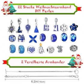 Calendrier De LAvent 2023 Filles Enfants, Diy Calendrier De LAvent Bijoux Filles, Calendrier De NoëL 24 Remplissage Bracele