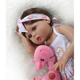 18 Pouces 45 cm Étanche Reborn Bébé Poupée Réaliste Preemie Nouveau-né Fille Poupées Anatomiquement Correct Doux Silicone Vin