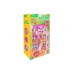Globo Jouets - Maison de Poupées 100% Bois - Sirwood 40820 Multicolore