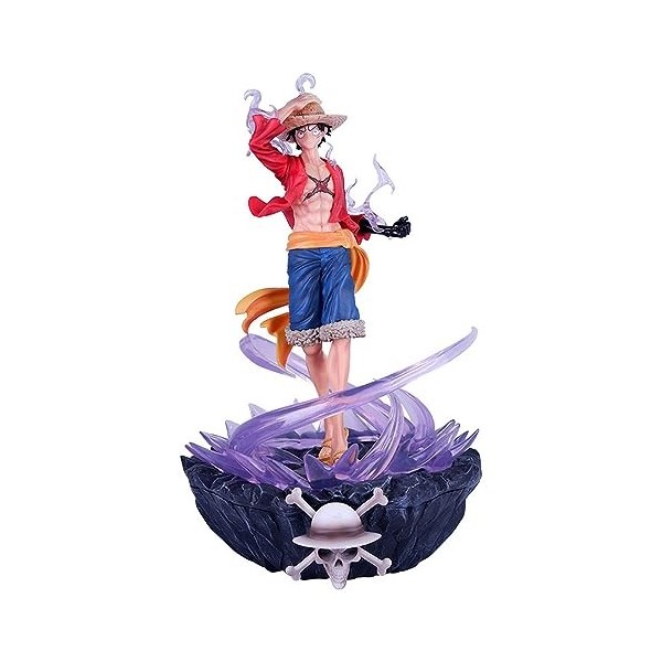 KAMFX Chiffre danime Figurine dune Seule pièce Luffy Posture Debout Modèle de Figurine daction Statuette en PVC Jouet de C