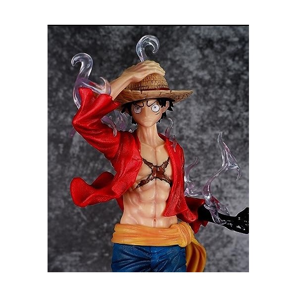 KAMFX Chiffre danime Figurine dune Seule pièce Luffy Posture Debout Modèle de Figurine daction Statuette en PVC Jouet de C