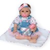 ADOSSAC 2020 Reborn Poupée Bébé Réaliste Poupee Reborn Fille en Silicone Souple 52 cm Simulation Nouveau-Né Jouet Magnétique 