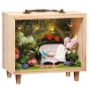 WonDerfulC Lot de 3 boîtes aveugles en bois avec éclairage LED pour maison de poupée 3D