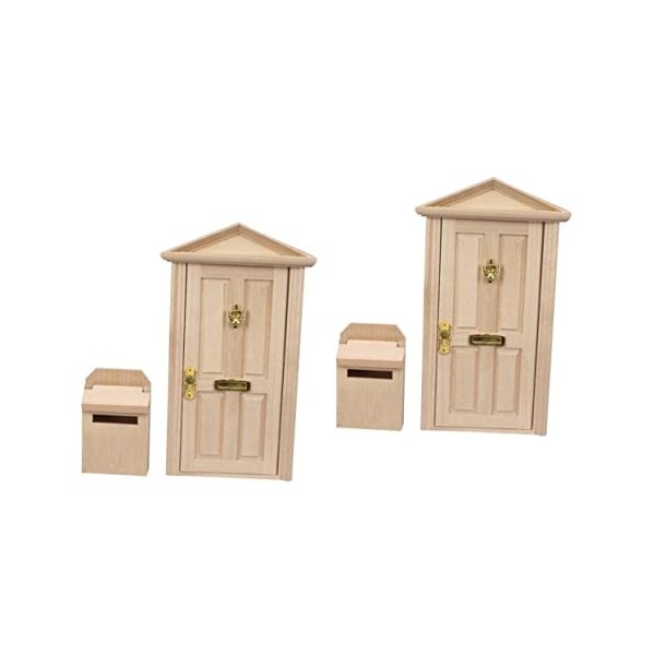 Toyvian Mini Porte De Meubles Meubles De Maison Miniature Kidcraft Maisons De Poupées Décor À La Maison Vintage 6 Ensembles D