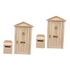 Toyvian Mini Porte De Meubles Meubles De Maison Miniature Kidcraft Maisons De Poupées Décor À La Maison Vintage 6 Ensembles D