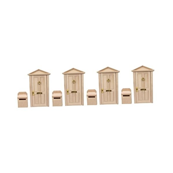 Toyvian Mini Porte De Meubles Meubles De Maison Miniature Kidcraft Maisons De Poupées Décor À La Maison Vintage 6 Ensembles D