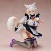 Xlyasky 1/4 Figurine PVC Figurine Statue NEKOPARA Coco Anime Girl Figure Modèle Todys Poupée Cadeau en Noir et Blanc Pucelle 