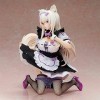 Xlyasky 1/4 Figurine PVC Figurine Statue NEKOPARA Coco Anime Girl Figure Modèle Todys Poupée Cadeau en Noir et Blanc Pucelle 