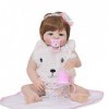 Reborn Baby Dolls,55Cm Reborn Doll Simulation Jouets pour Enfants Vinyle de Silicone pour la Journée des Enfants/Anniversaire