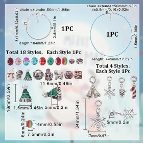SUNNYCLUE 1Boîte Calendrier de LAvent de Noël Bijoux Calendriers de LAvent Cadeau de NoëlBoîte Aveugle 2023 Ornement de Vac