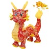 XCDHBEST Poupée en Peluche Dragon Chinois, Poupée en Peluche Dragon du Nouvel an Chinois, 2024 Année du Dragon en Peluche, Jo