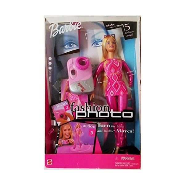 Barbie Fashion Photo Doll - Turn Lens & Barbie Moves! 2001 