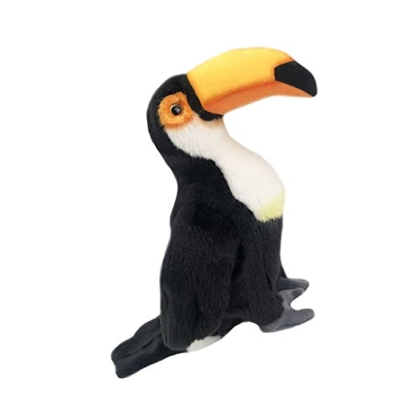 ibasenice 3 Pièces Poupée Toucan Cadeaux pour Enfants Animaux en Peluche Moelleux Jouet en Peluche pour Enfant Perroquet Pelu