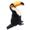 ibasenice 3 Pièces Poupée Toucan Cadeaux pour Enfants Animaux en Peluche Moelleux Jouet en Peluche pour Enfant Perroquet Pelu