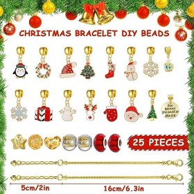 Funmo Calendrier de lAvent 2023 - Bijoux pour fille - Cadeau de Noël - Cadeau danniversaire - Kit de bricolage pour enfants