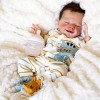Poupées réalistes pour bébé garçon/Fille endormies de 48,3 cm lestées en Silicone pour Nouveau-né, Corps Entier, poupées réal