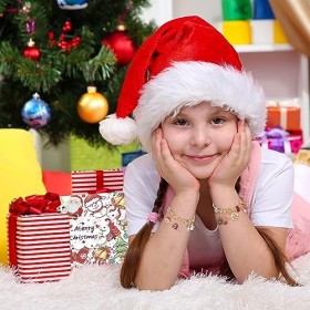 mizikuu Calendrier de lAvent 2023 Enfant Fille, DIY Noël Bracelet Bijoux Bracelets Cadeaux de Noël 5-12 Ans 24 Jours Cadeau 