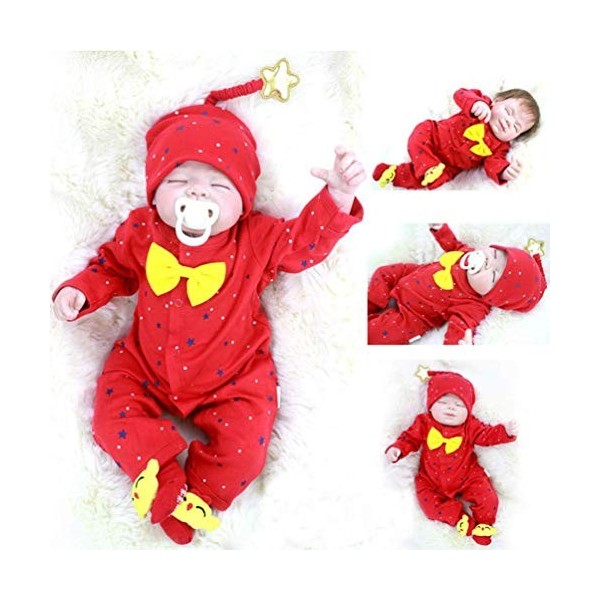 55 Cm Mode À La Main Reborn Bébé Poupée Dormir Poupée Jouet Réaliste Bonecas Poupée pour Enfants Anniversaire Cadeau De Noël
