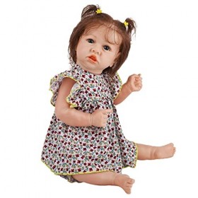58 Cm 22 Reborn Bébé Poupées Fille Réaliste À La Main en Silicone Souple Corps Entier Belle Reborn Enfant Réaliste Nouveau