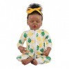 Reborn Baby Doll Girl Silicone/Tissu 20 Pouces 50 Cm Réaliste Doux Reborn Bébés Tout-Petits Nouveau-Nés Poupées Cadeaux Faits