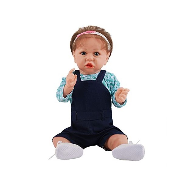 22 Pouces Reborn Bébé Poupées Fille en Silicone Souple Vinyle Vraie Vie À La Main Nouveau-Né Bébé Jouets Reborn Bambin Bébés 