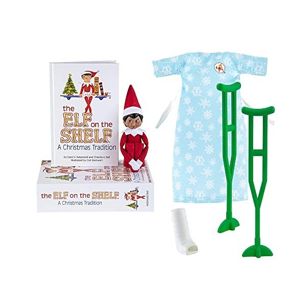 Elf On The Shelf – Une tradition de Noël – Kit dentretien pour lutin – Fille aux yeux marron