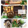 DSFHKUYB Bricolage 1:24 Romantique Rétro Cour Chinoise Villas Kit en Bois Miniature Maison De Poupée Créative Kit De Maison D