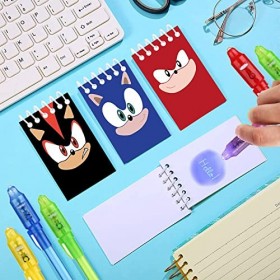 jiaoohoo Stylo et carnet UV, 24 pièces de cotillons soinc pour les anniversaires denfants, garçons filles, danniversaire en